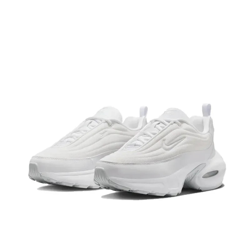 Air Max Portal Men'S and Women'S Classic Shock Absorption Wear-Resistant Low-Top Casual Running Shoes White