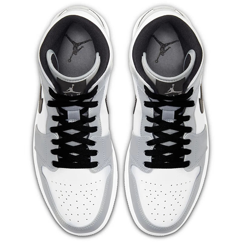 Jordan Air Jordan 1 Mid Men'S Leather Comfortable, Durable, Non Slip, Mid Top Retro Basketball Shoes