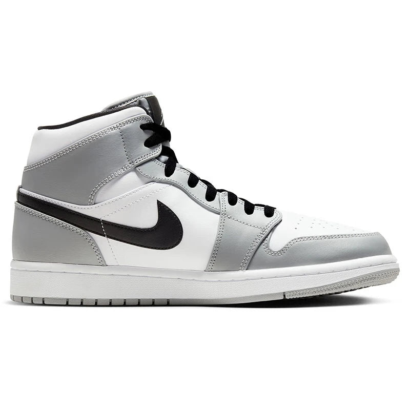 Jordan Air Jordan 1 Mid Men'S Leather Comfortable, Durable, Non Slip, Mid Top Retro Basketball Shoes